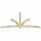 Ekena Millwork Davenport Rough Sawn Timber Gable Bracket, Douglas Fir, 84"W x 49"H x 2"D x 4"F, 14/12 Pitch GBW084X49X0204DAV00RDF - alternate 2